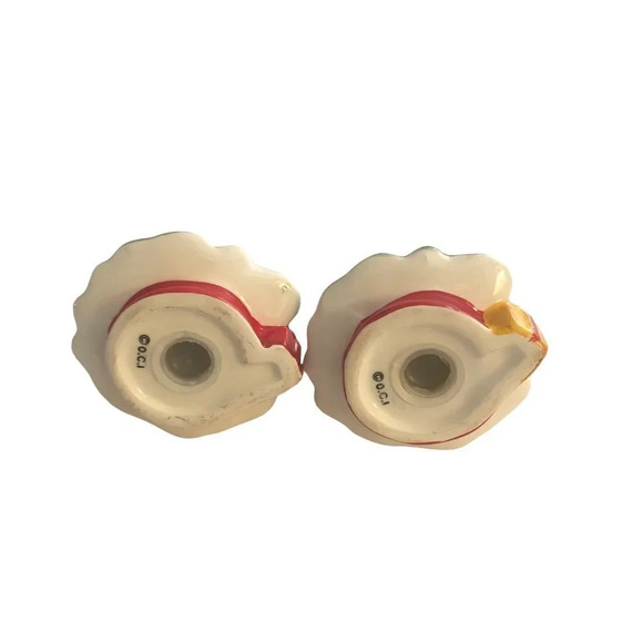 Omnibus OCI (Fitz & Floyd) "Christmas Tree" Salt & Pepper Shakers Set Xmas Box - Picture 6 of 8